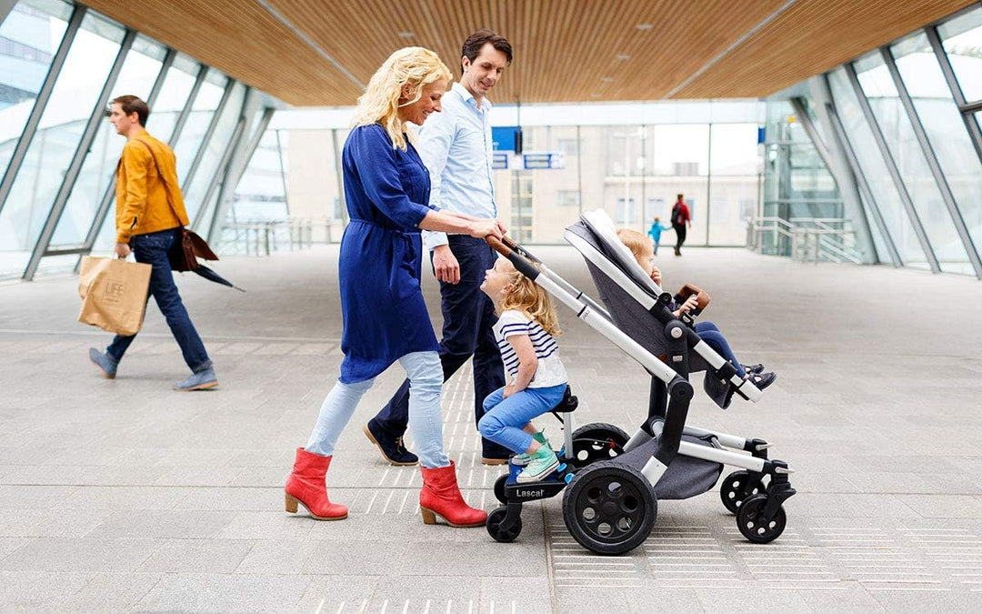 BuggyBoard® Maxi+ Schwarz Mit Sattel Grau