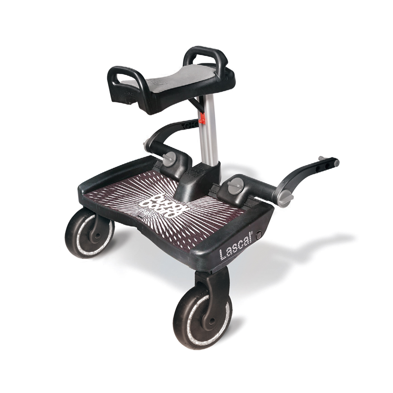 BuggyBoard® Maxi+ Schwarz Mit Sattel Grau